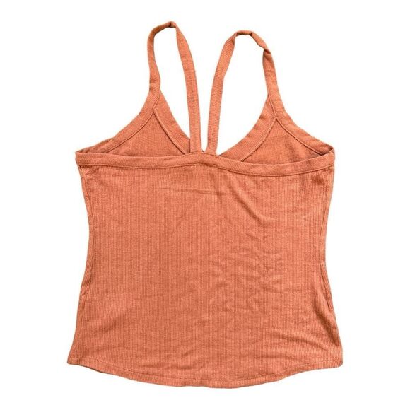 Free People Intimately Women’s Ribbed Tank Top Cayenne Orange Sz Large - Picture 2 of 3